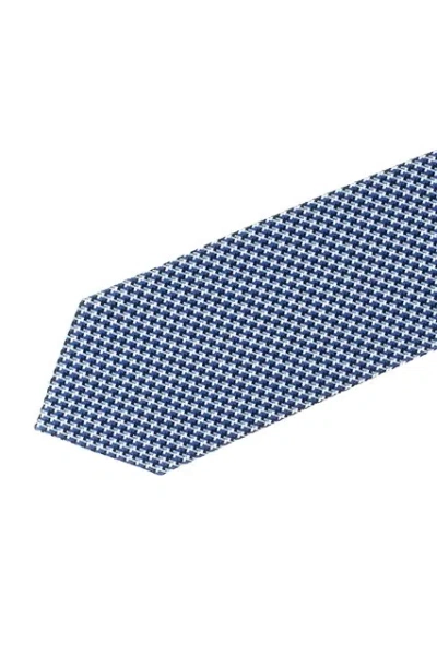 Tom Ford Star-jacquard Tie In Blue