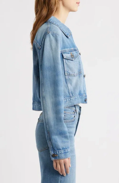 Frame The Off Duty Denim Trucker Jacket In Blue