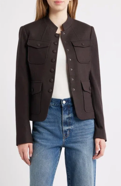 Rag & Bone Buttoned Pocket Jacket In Brown