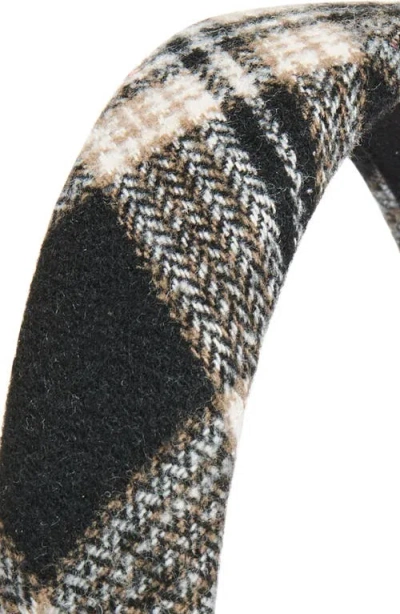 Tasha Plaid Headband In Multi