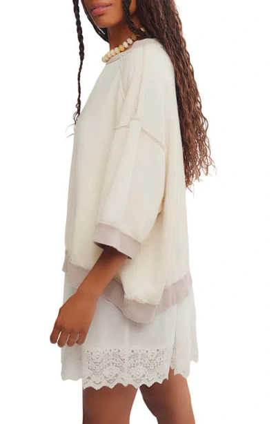 Free People Everything Pullover Sweater In White