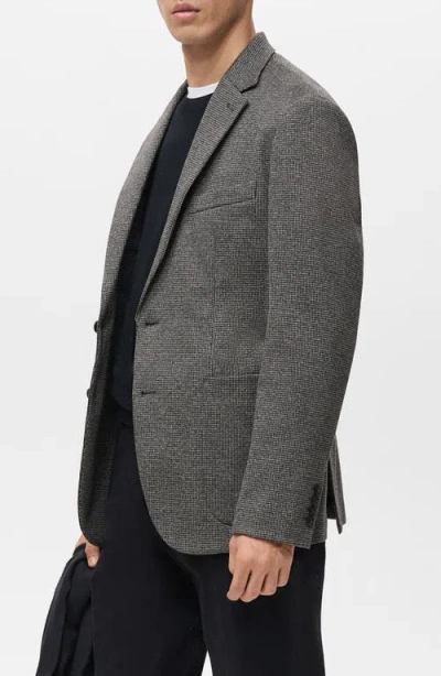 Mango Slim Fit Blazer In Black