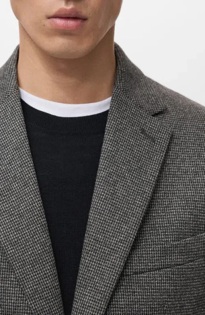 Mango Slim Fit Blazer In Black