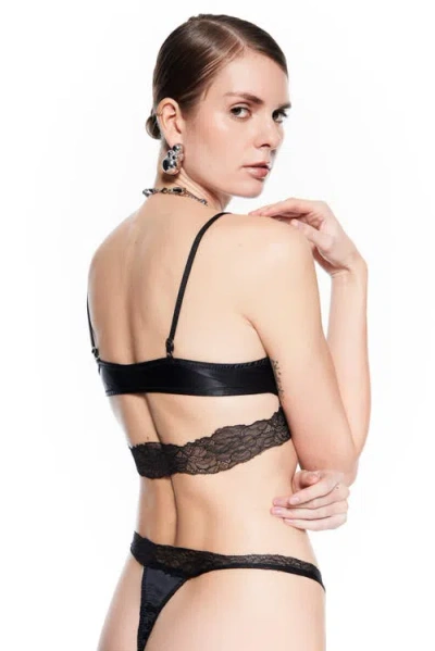 Mers Silk Clara Bra In Black