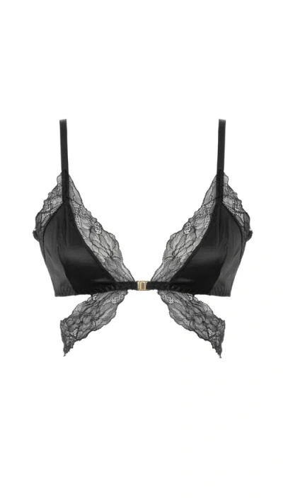 Mers Silk Clara Bra In Black