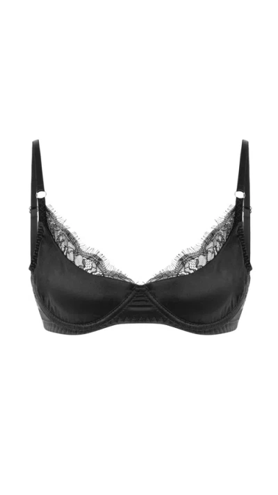 Mers Silk Wildy Bra In Black