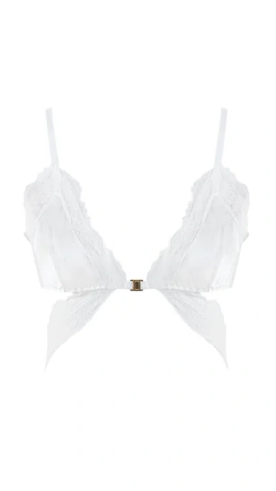 Mers Silk Mercy Bra In White