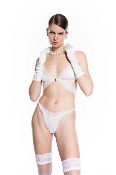 Mers Silk Mercy Bra In White