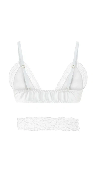 Mers Silk Mercy Bra In White