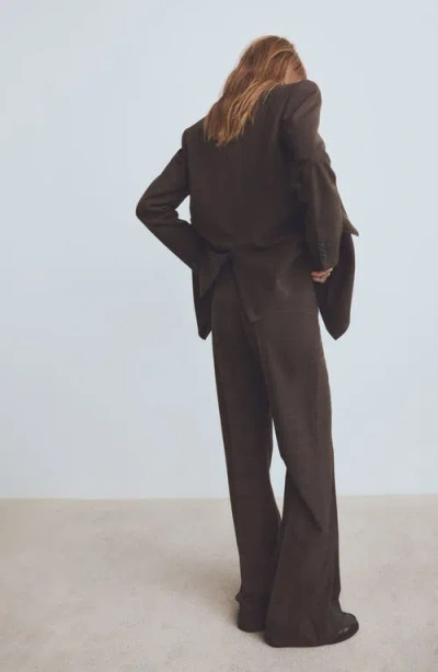 Mango Lyocell Suit Pants In Black