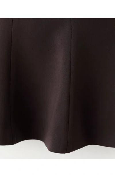 Mango Peplum Halter Top In Brown