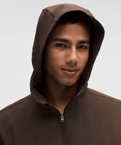 Lululemon Grid Fleece Full-zip Jacket In Sequoia In Brown