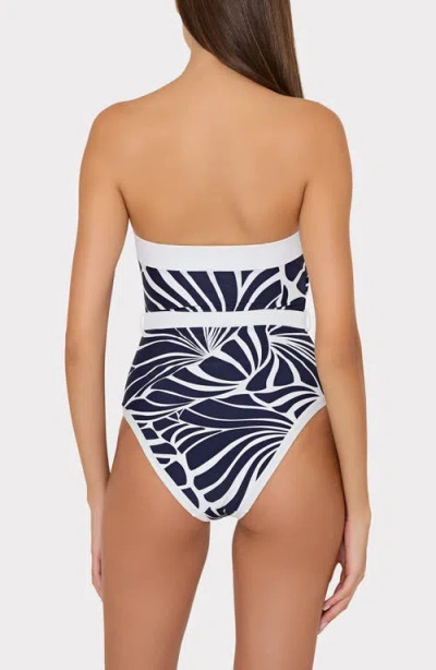 Milly Ravello Abstract Kai Print One-piece Swimsuit In Multi