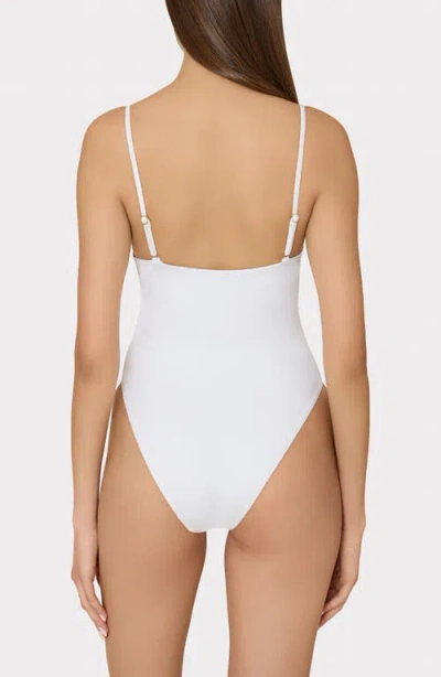 Milly Ringside One-piece Swimsuit In White