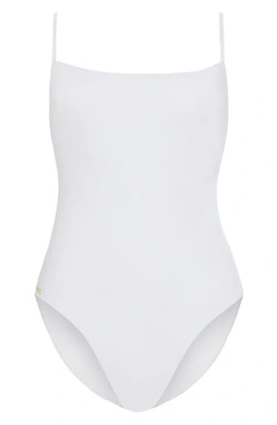 Milly Ringside One-piece Swimsuit In White