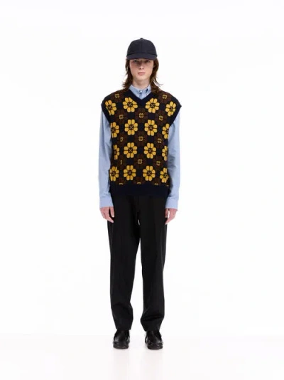 Vowels Sweater Vest In Multi