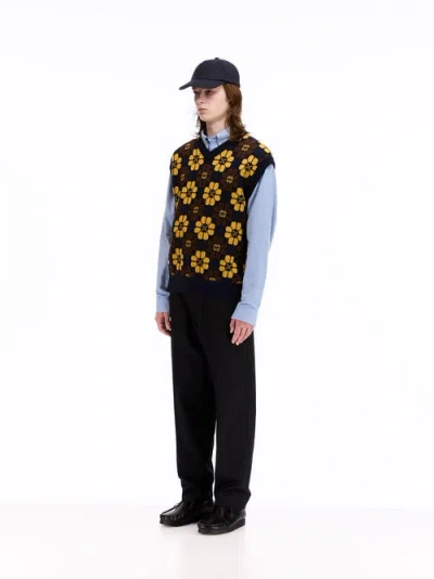 Vowels Sweater Vest In Multi
