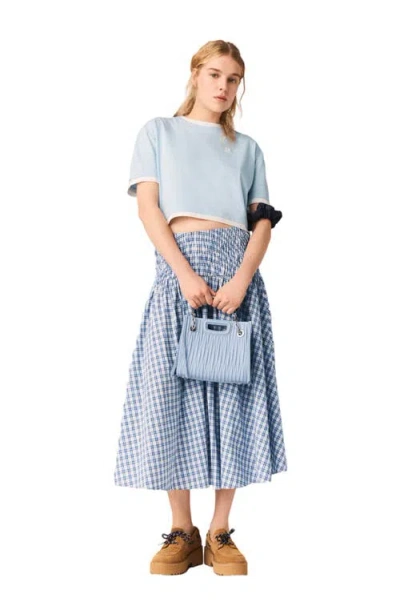 Maje Tee Shirt Bicolore In Blue