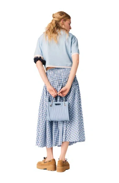 Maje Tee Shirt Bicolore In Blue