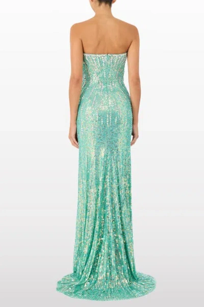 Jenny Packham Saria Mxi Dress In Green