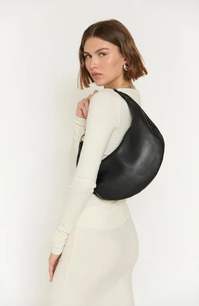 Hyer Goods Small Leather Convertible Hobo Crescent Ring Bag In Multi