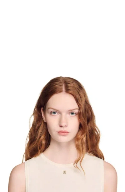 Sandro Sleeveless Short Knit Sweater In Neutral