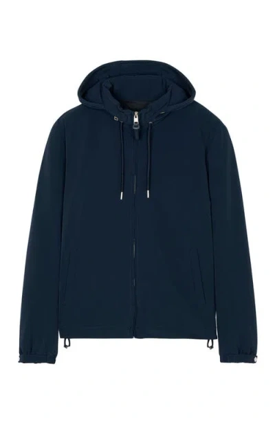 Sandro Technical Fabric Jacket In Blue