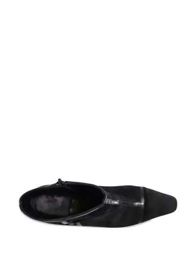 Pre-owned Ferragamo Suede Ankle Boots In Black