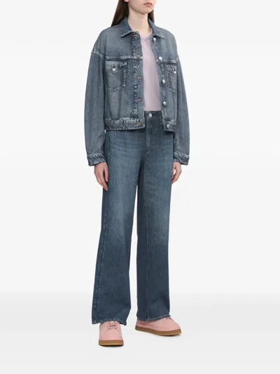 Rag & Bone Boxy Denim Jacket In Blue