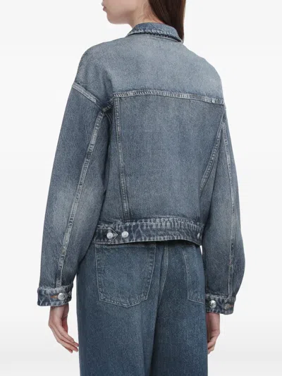 Rag & Bone Boxy Denim Jacket In Blue