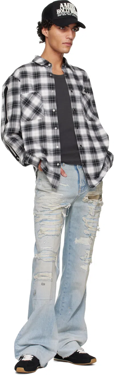 Amiri Pacific Flat Star-detail Sneakers In Black