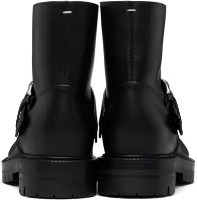 Maison Margiela Tabi Buckle-ankle Coutry Boots In Black