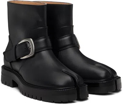 Maison Margiela Tabi Buckle-ankle Coutry Boots In Black