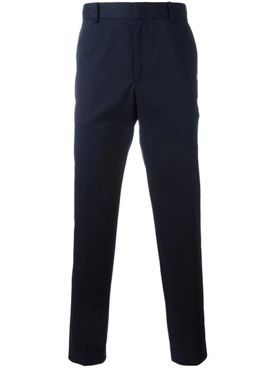 Gucci Stretch Gabardine Chino Trousers In Blue