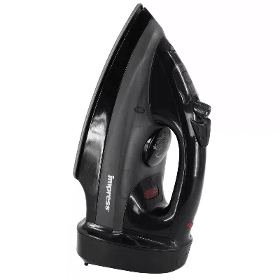 Impress Mid-size Cord-rewind Iron With Non-stick Spray And Burst In Black