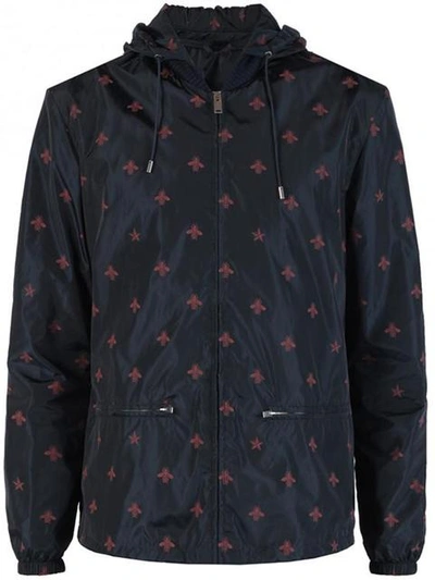 Gucci Wasp Print Windbreaker Jacket In Multicolour | ModeSens