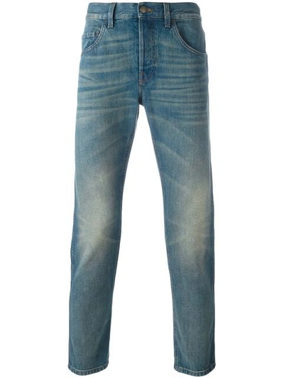 Shop Gucci Cropped Slim-fit Jeans