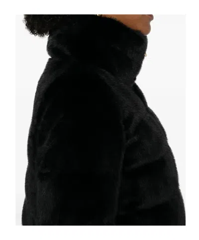 Herno Two-way Zipper Down Jacket In Black