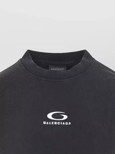 Balenciaga Women Hybrid T-shirt Dress With Sport Icon Logo In Black