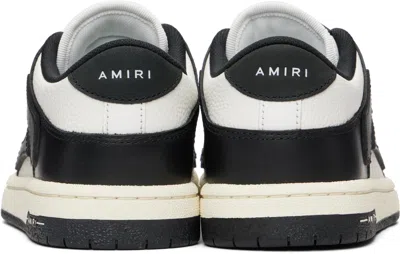 Amiri Skel Bicolor Leather Low-top Sneakers In White