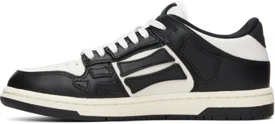 Amiri Skel Bicolor Leather Low-top Sneakers In White