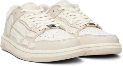 Amiri Skel Bicolor Low-top Sneakers In White