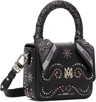 Amiri Black Micro Ma Stud Bag In Black