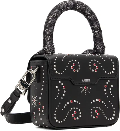 Amiri Black Micro Ma Stud Bag In Black