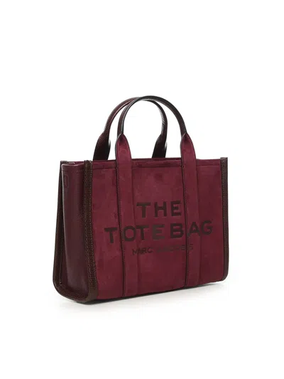 Marc Jacobs Small Rectangular Tote Bag And Handles In Burgundy