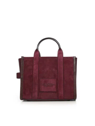 Marc Jacobs Small Rectangular Tote Bag And Handles In Burgundy