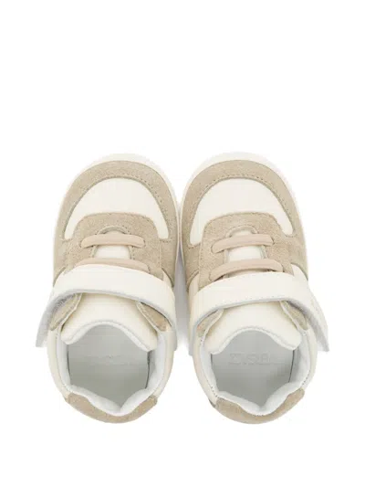 Versace Hook Loop Baby Trainers In Neutral