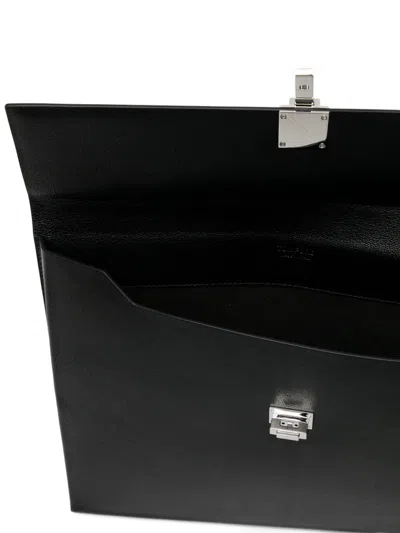 Tom Ford Lock Briefcase In Black