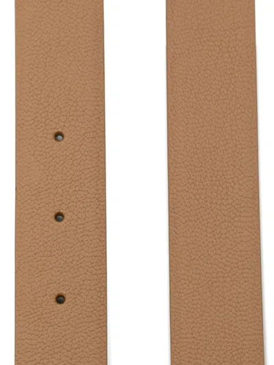 Tom Ford Textured-leather Belt In Neutral