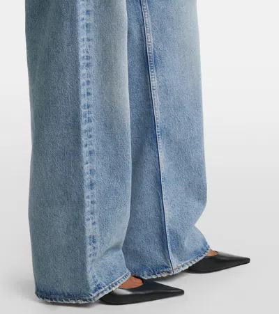 Agolde Conclusion Blue Regenerated Cotton Arc Criss Cross Jeans